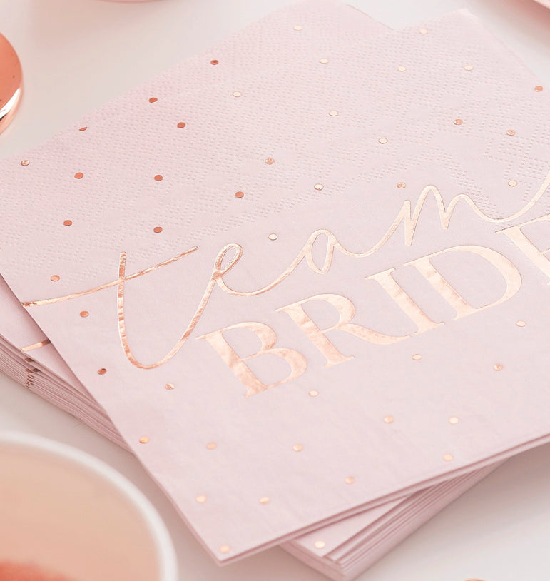 Servetėlės "Team bride"