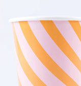 Puodeliai "Rožiniai-oranžiniai"