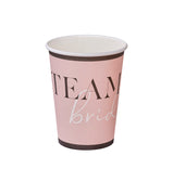 Puodeliai rožiniai "Team bride"