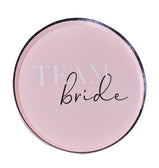 Lėkštutės rožinės "Team bride"