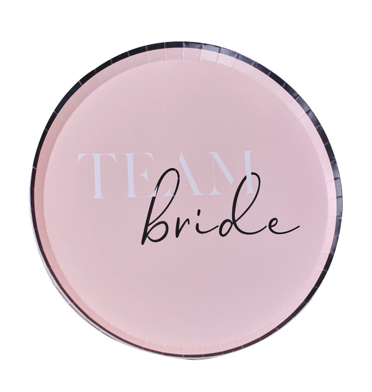 Lėkštutės rožinės "Team bride"