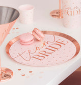 Lėkštutės rose gold "Team bride"