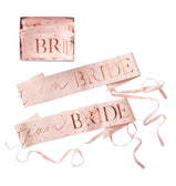 Juostos rose gold "Team bride"